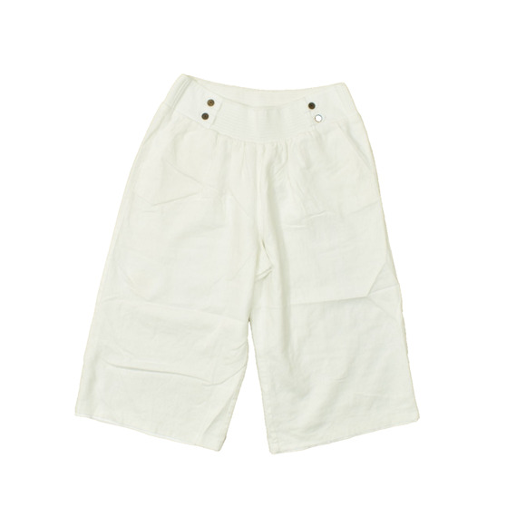 Cato Woman White Linen Blend Crop Wide Leg Pants Plus Size 18/20W NWT - Picture 1 of 8